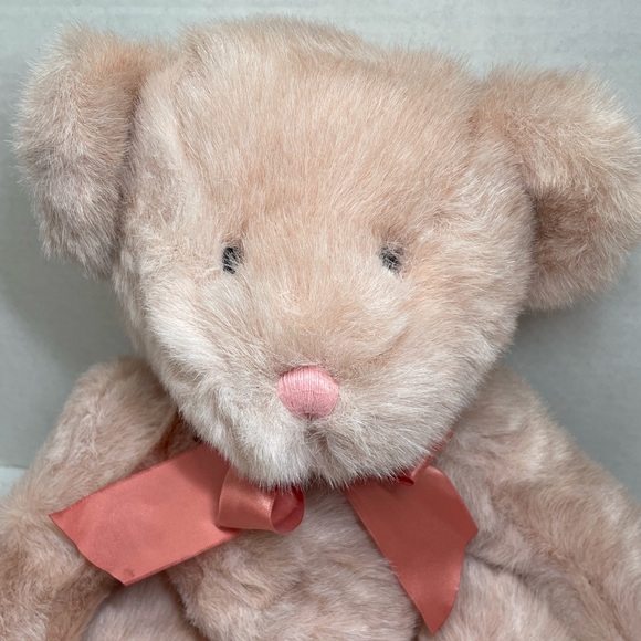 Russ Berrie Champagne 15” Pink Plush Teddy Bear - Picture 3 of 6